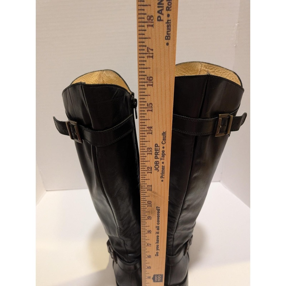 Rare Luxury Leather Knee High Jumping Boots 8.5 Black Equestrian Hunt Riding - Picture 6 of 15